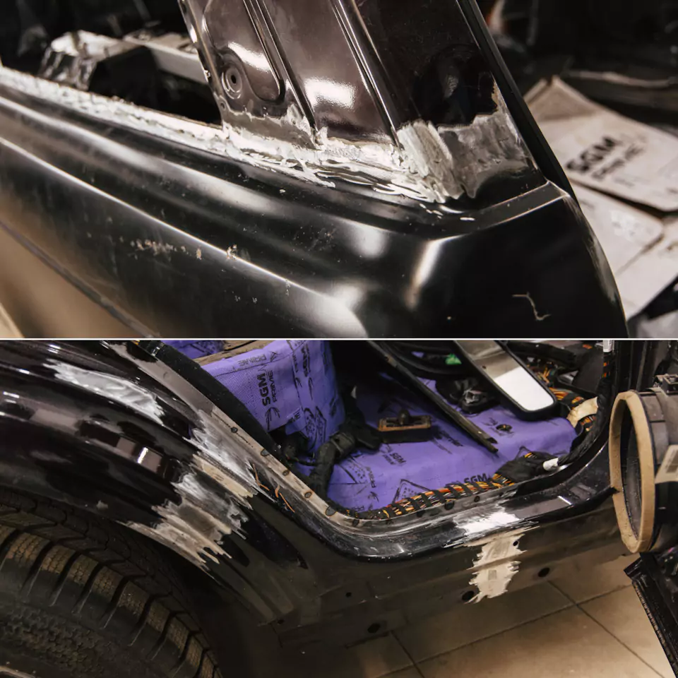 Комплексное восстановление Range Rover Autobiography Ultimate Edition! Кузовной ремонт и покраска, оклейка полиуретаном, шумоизоляция и акустика, выхлоп, детейлинг, пошив руля, крепления для планшетов